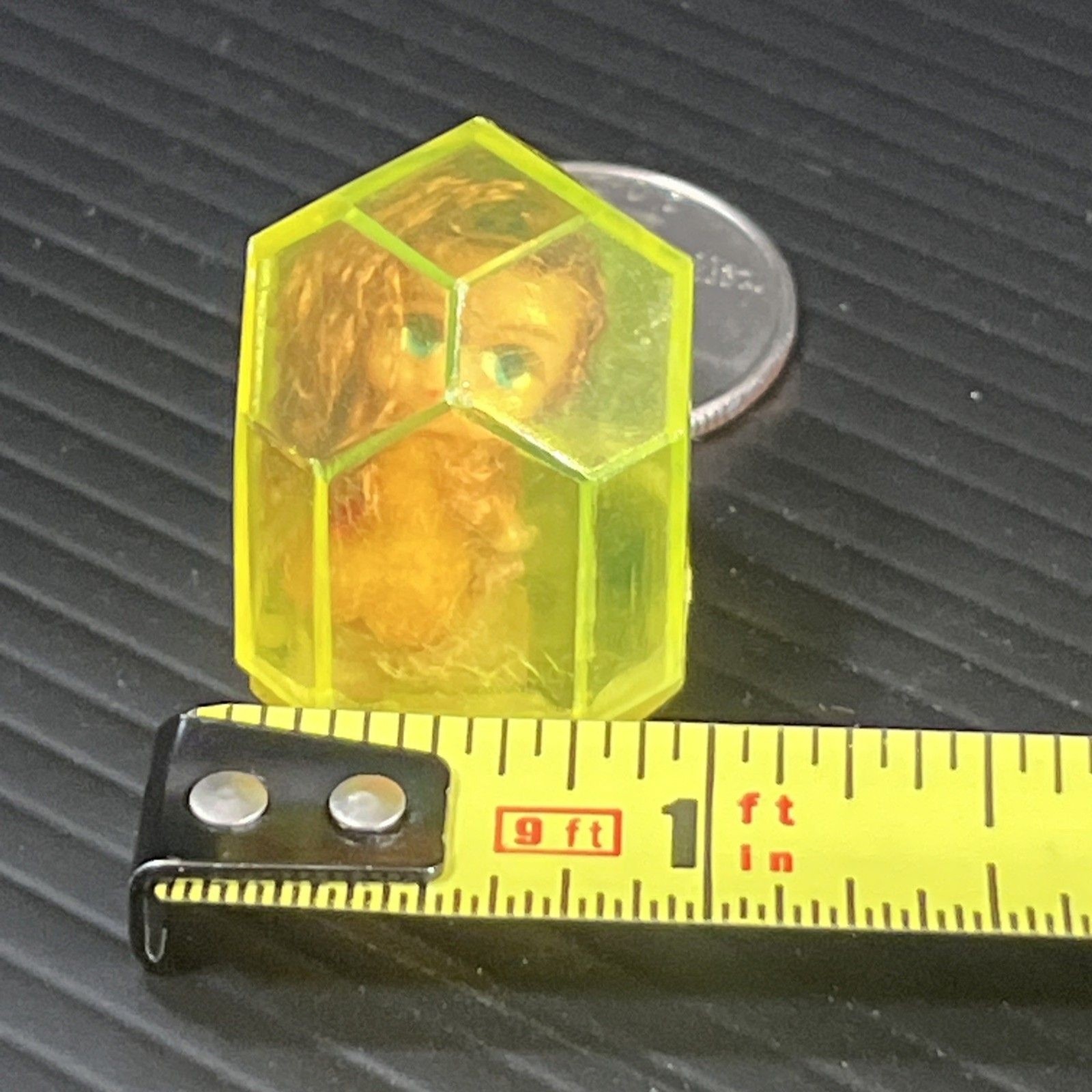 Vtg Gumball Tiny Big Eye Doll Vending Machine Prize Toy Trinket 1” 1960’s