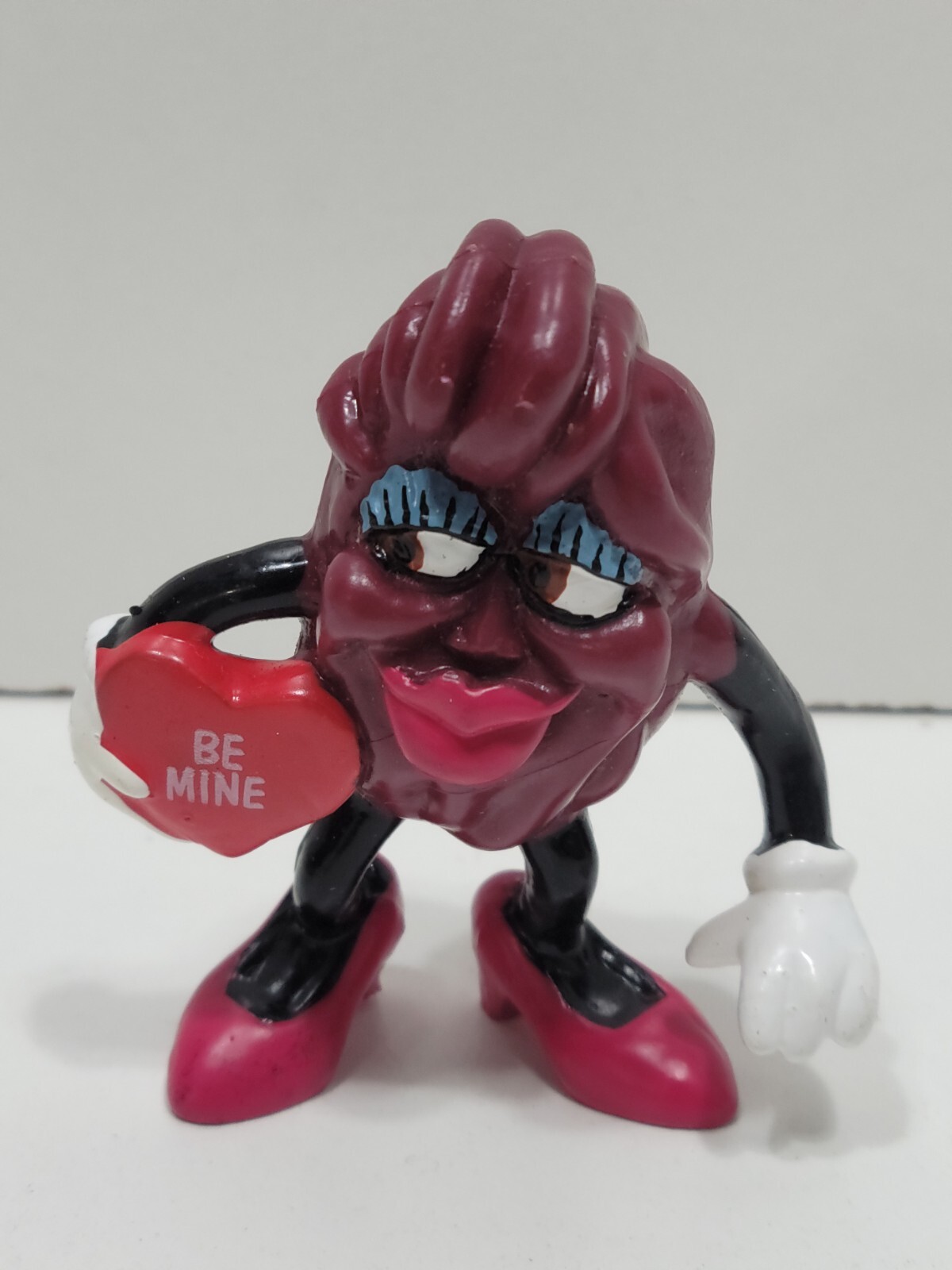 Vintage California Raisins Rubber ‘Be Mine’ Valentine Figurine circa 1980s