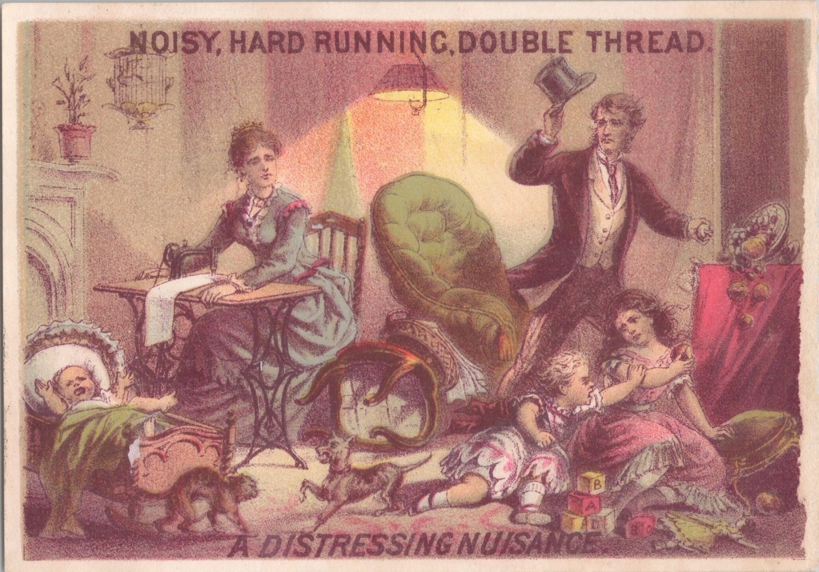 Willcox & Gibbs Sewing Machine Co – Philadelphia – Antique Victorian Trade Card