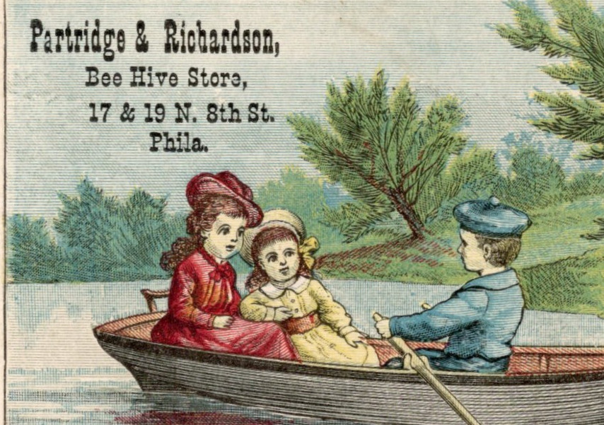 1880s Partridge & Richardson Bee Hive Store Philadelphia PA Business Card XL3S