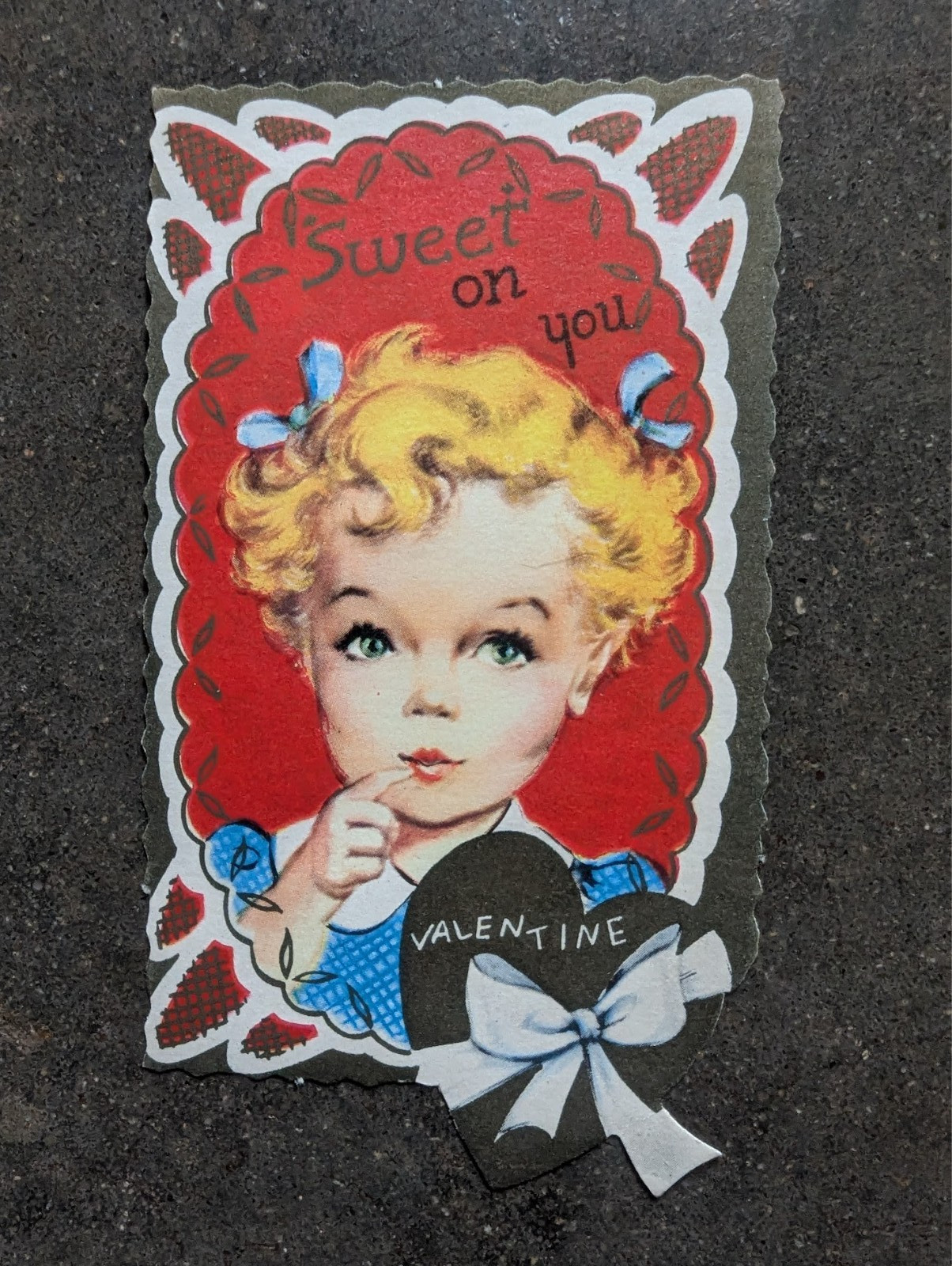 YOU CHOOSE 1 of 4 designs: 1950’s Vintage Valentine Cards Girl or Boy