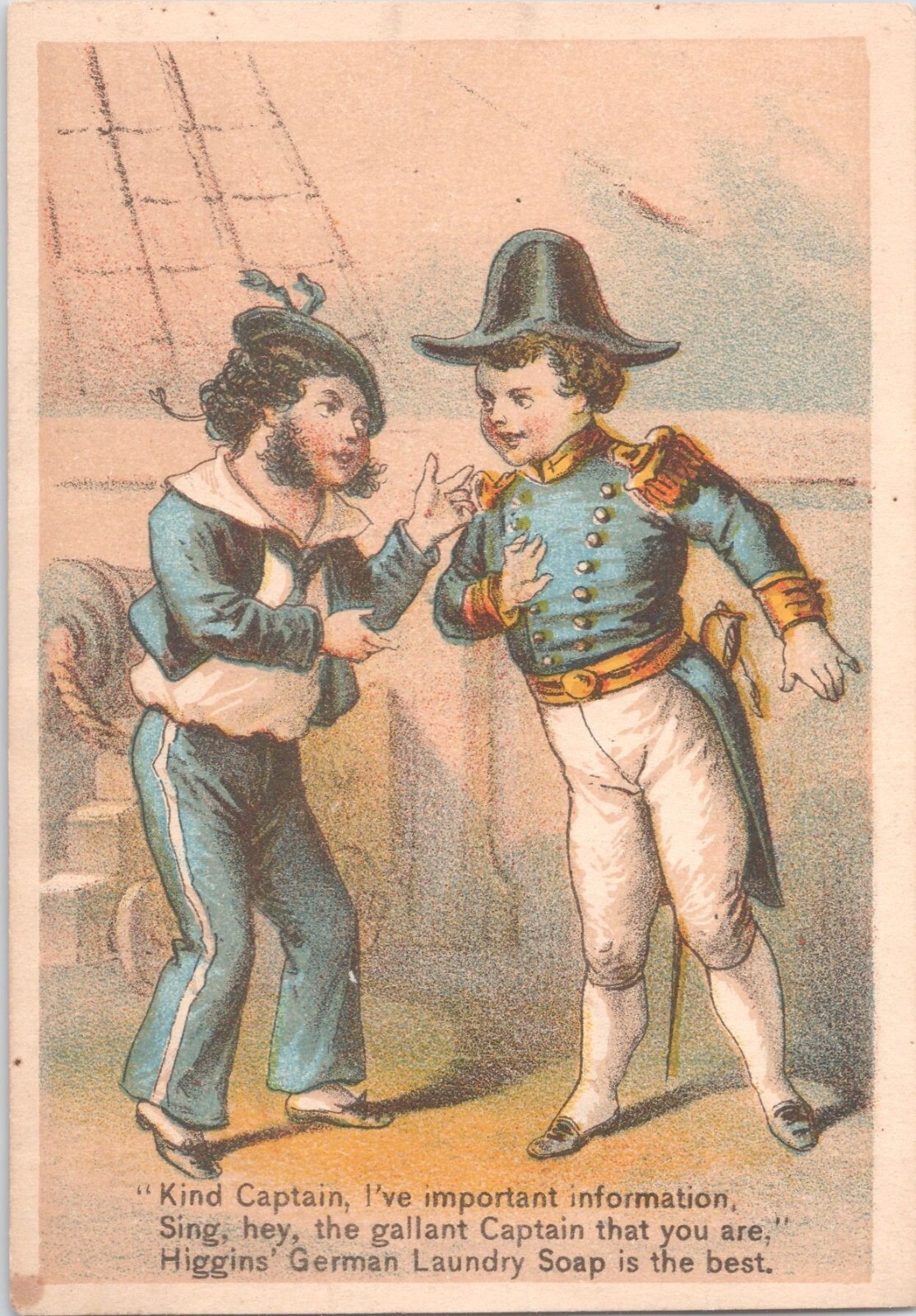 Victorian Trade Card – Higgins’ German Laundry Soap – Chas. Higgins – New York