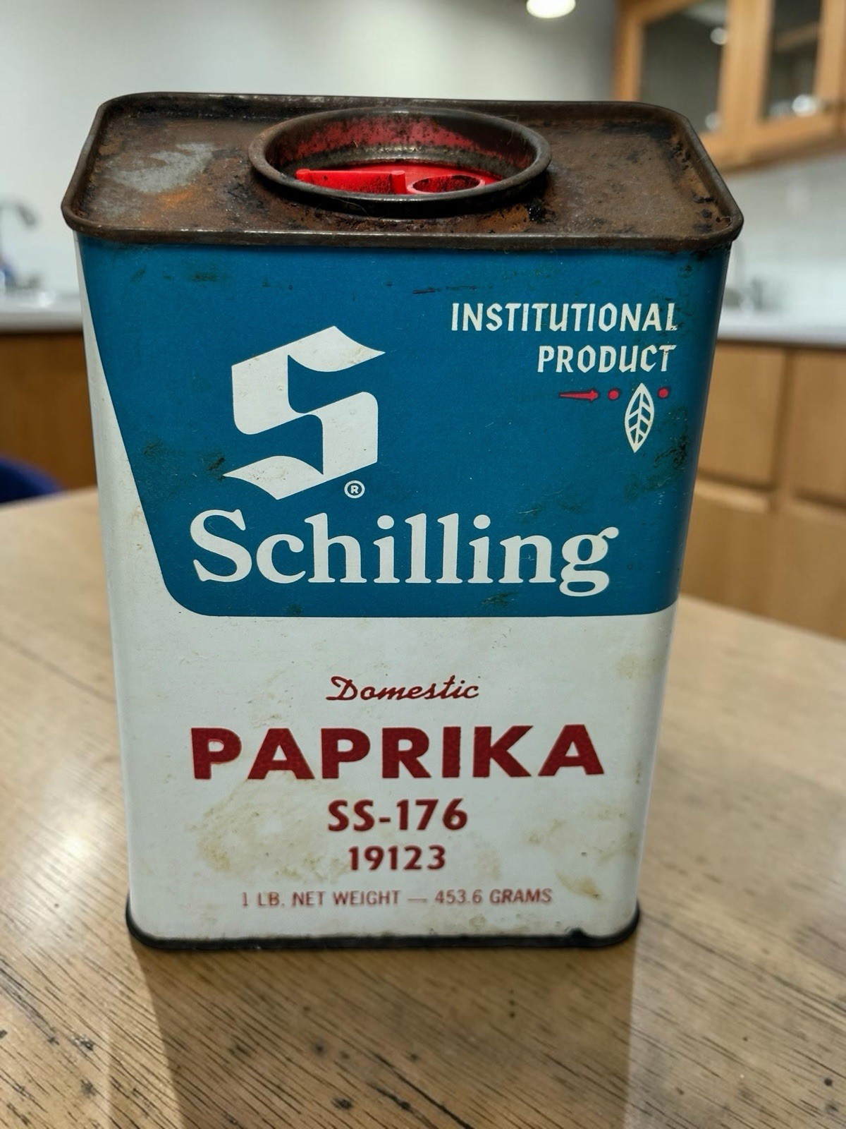 Vintage Rare Schilling Institutional Product Spice Tins 6 Lot 1970’s USA *Box#1