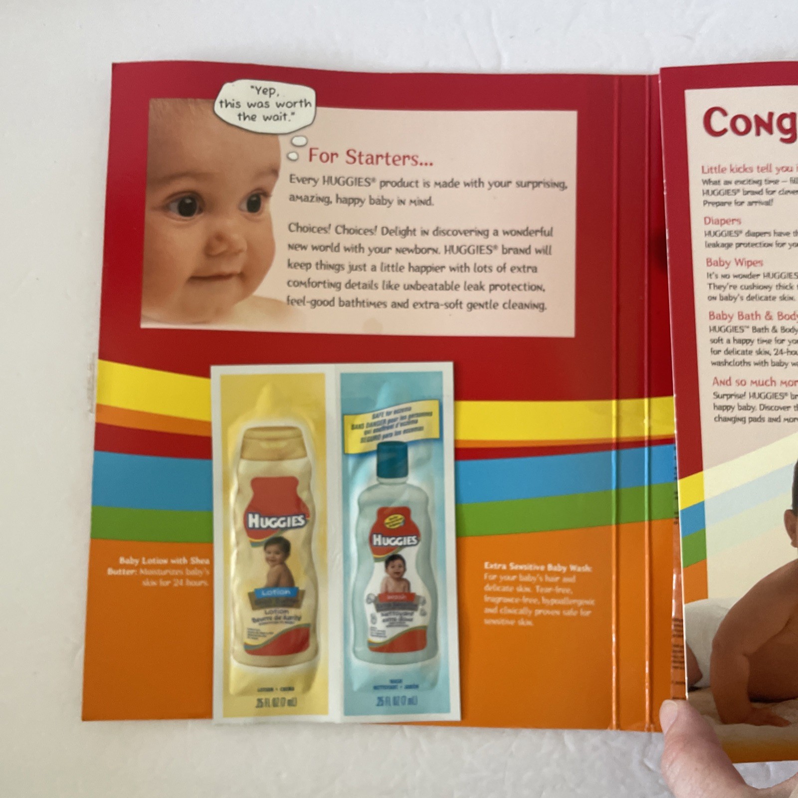 Vintage 2006 Huggies Starter Sample Pack Advertising Folder