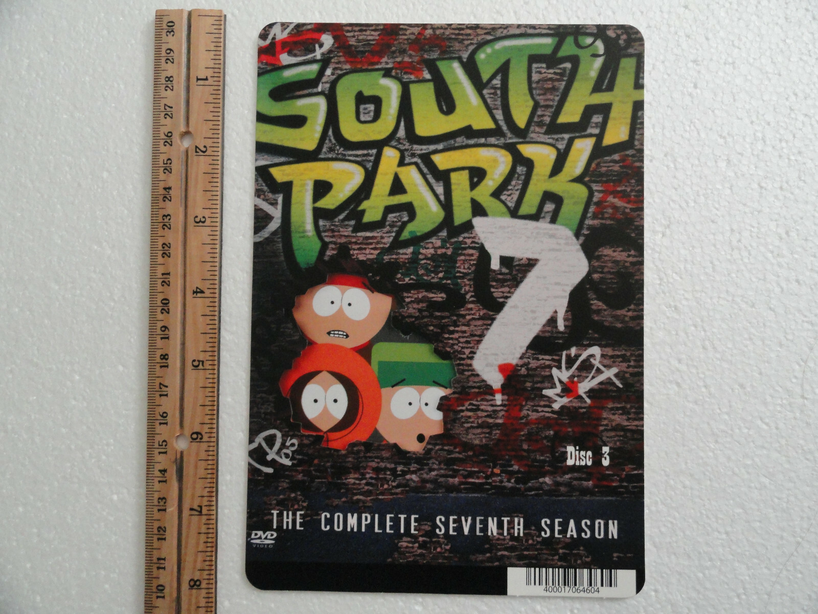 SOUTH PARK SEASON 7 #3 – BLOCKBUSTER VIDEO BACKER CARD 5.5″X8″ **NO MOVIE