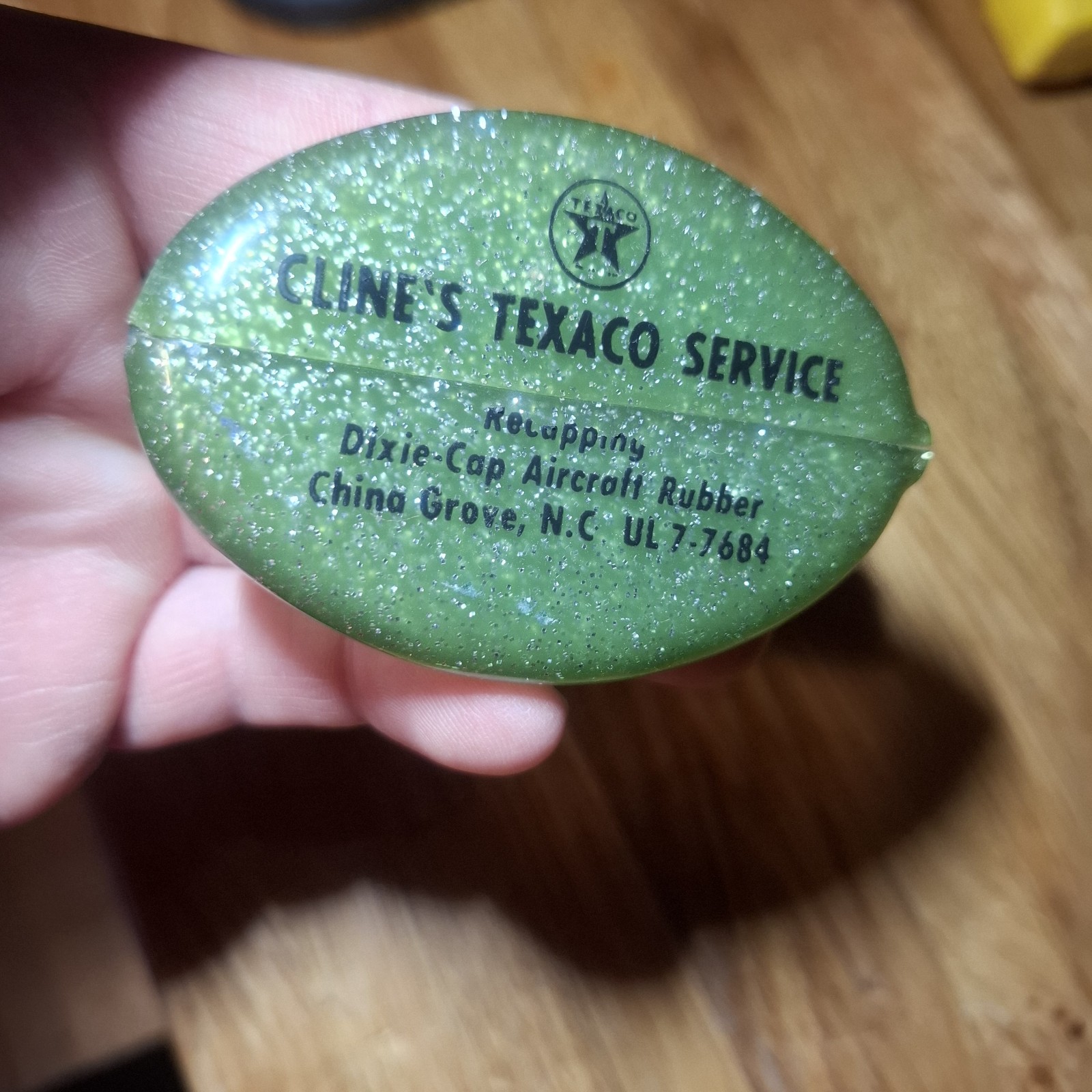 Vintage Cline’s Texaco China grove NC Squeeze Rubber Coin Purses Advertising