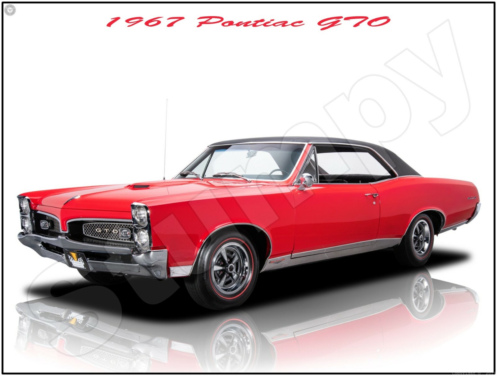 1967 Pontiac GTO Metal Sign 9″ x 12″ or 12″ x 16″