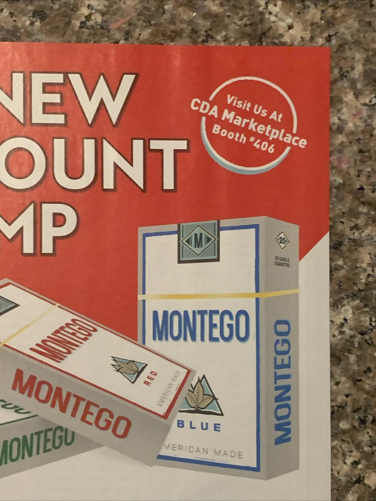 2024 Montego Cigarettes PRINT AD Advertisement Page – The New Discount Champ