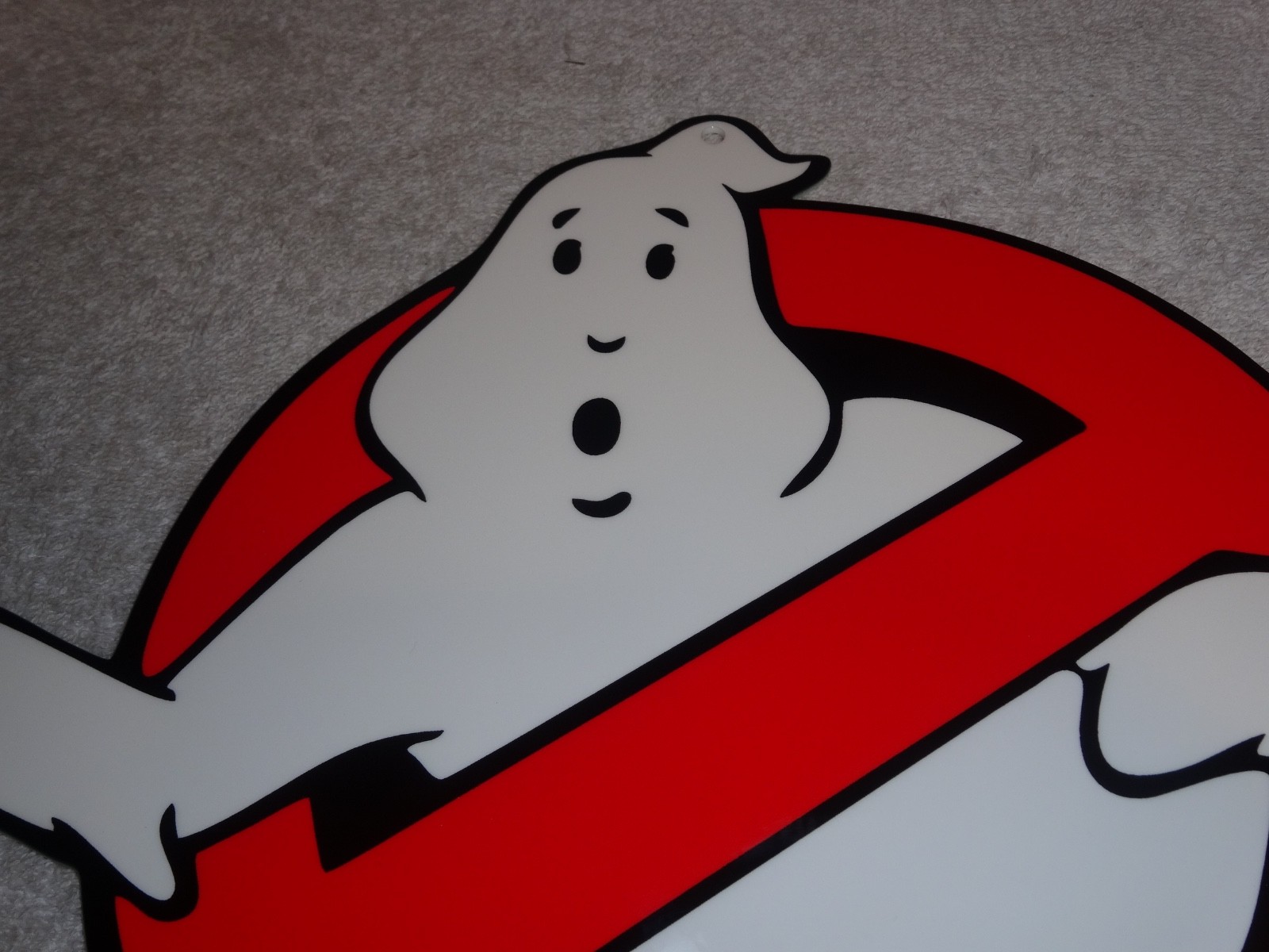 VINTAGE GHOSTBUSTERS NO ICON GHOST👻1′ METAL MOVIE 2 3 TV SODA GASOLINE OIL SIGN