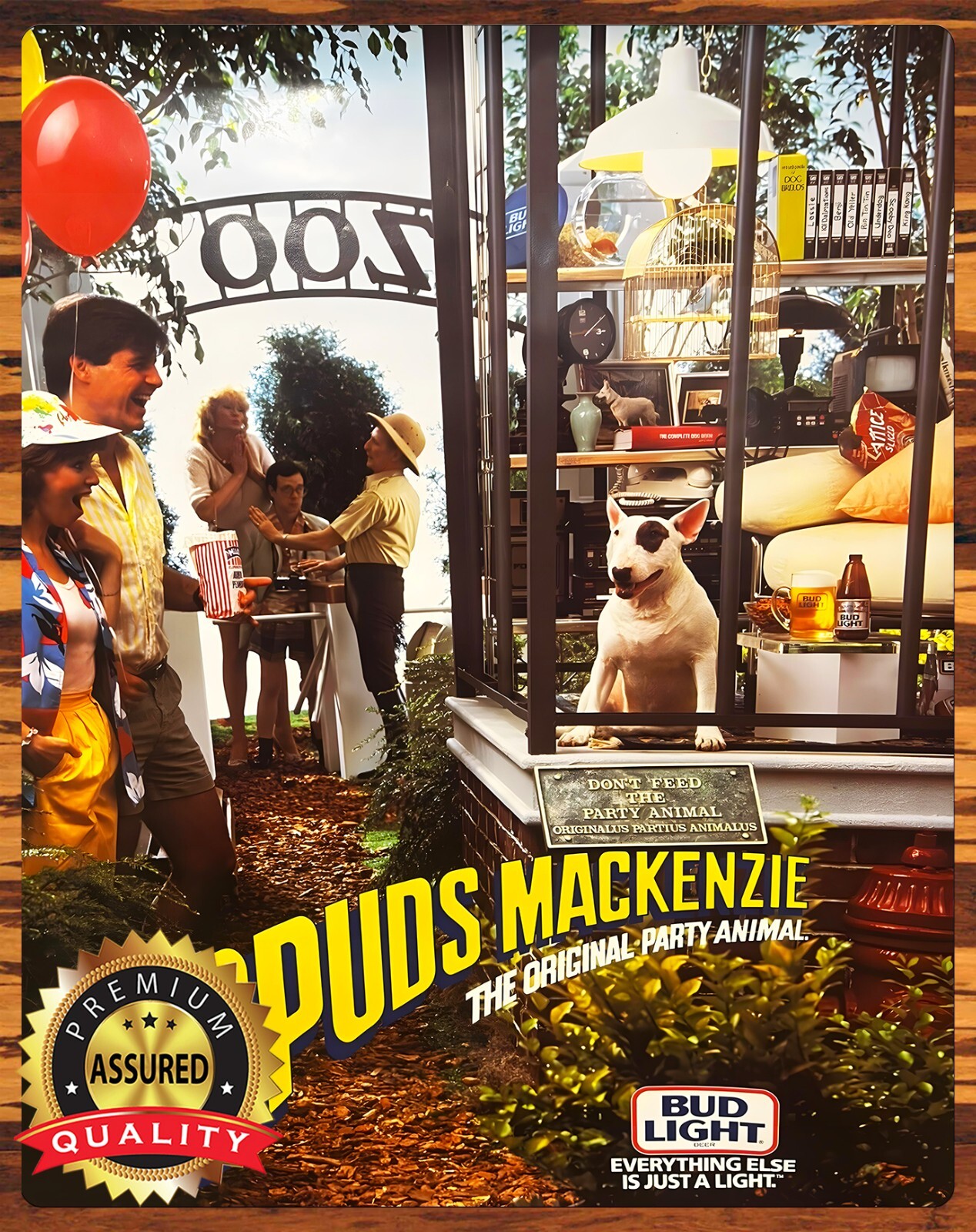 Spuds Mackenzie – Bud Light – Party Animal – Metal Sign 11 x 14