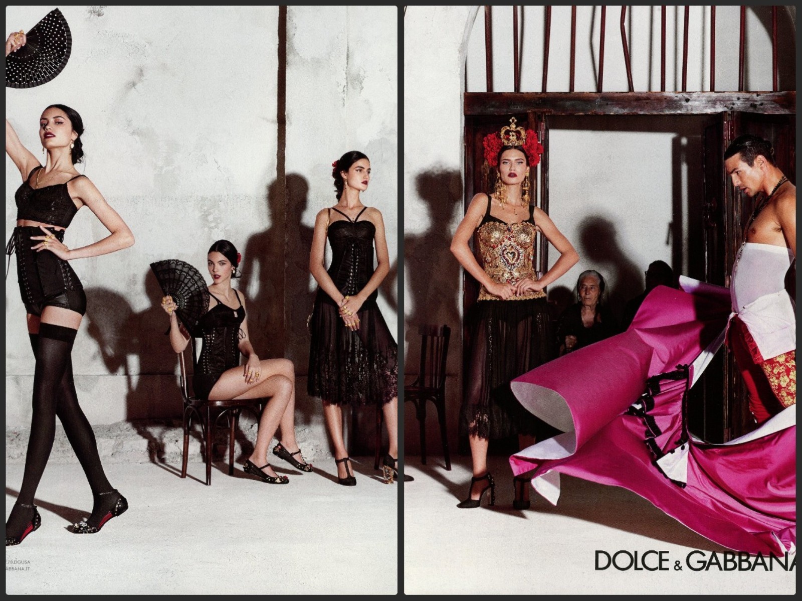 DOLCE & GABBANA magazine AD 291 oop 2015 BIANCA BALTI 2 pgs