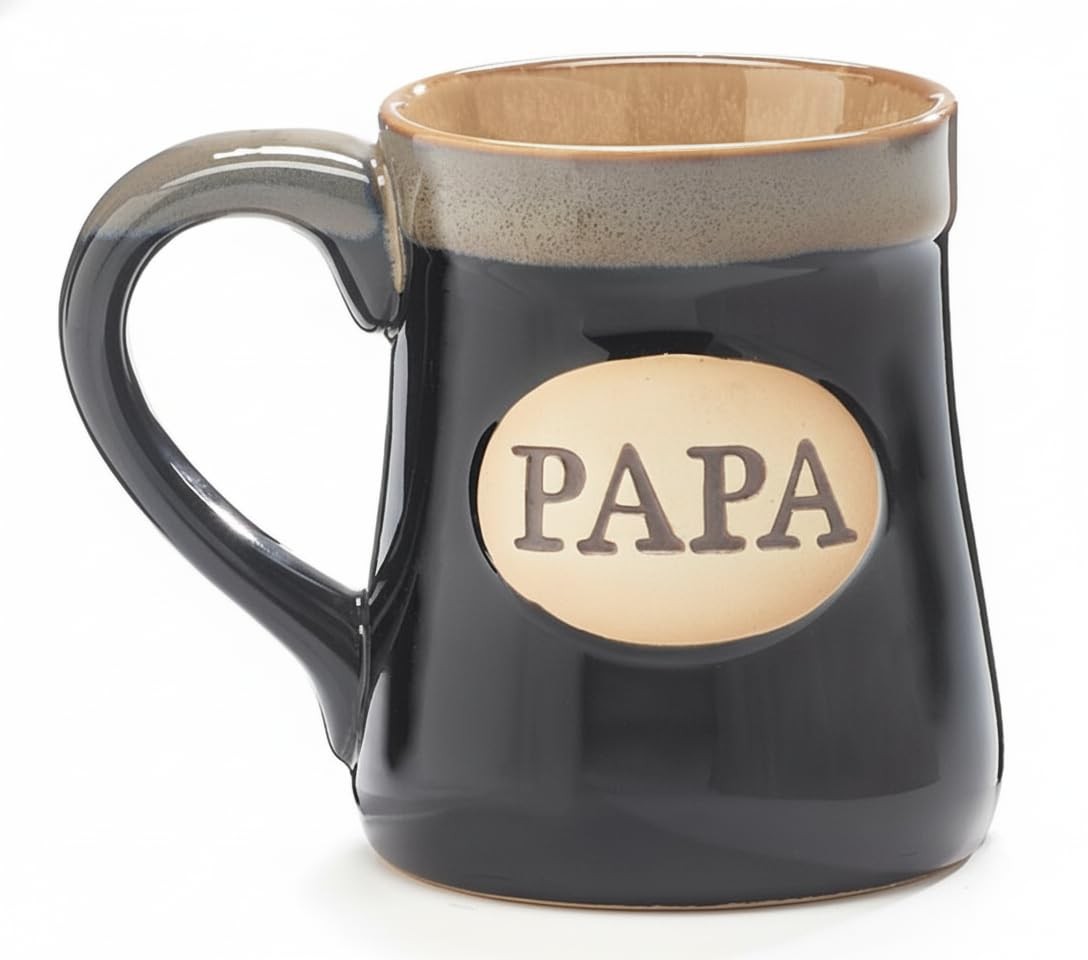 burton+BURTON 18oz Papa Mug, The Man Myth Legend 18 Ounces, Black