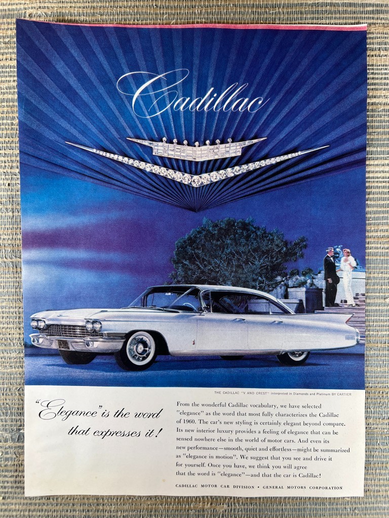 Cadillac Fleetwood Sixty Special Luxury Car 1959 Vintage Print Ad