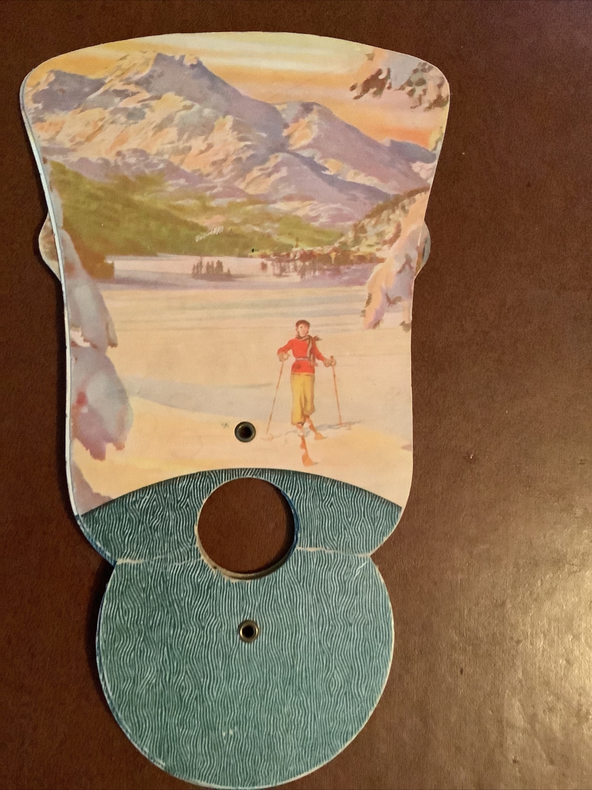 Vintage *The Style Shop* (CELINA) John Merlin Co. Cardboard Fold Away Fan
