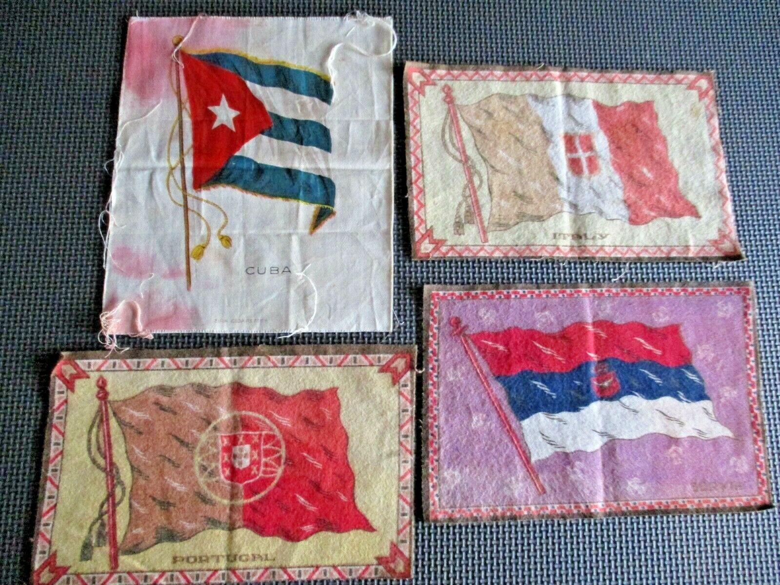 1900’s “Tobacco Felts” – 4 early originals !