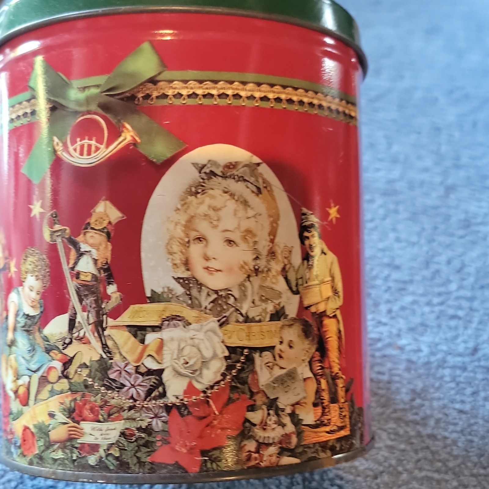 LaJe’s Shortbread Cookies Collectible Holiday Tin, Red/Green, 16 oz