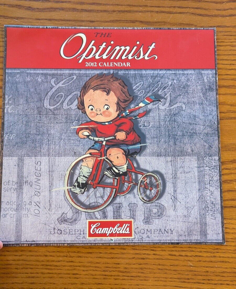 2012 Campbell’s Soup Calendar Optimist Campbell’s Kids Perfect Mint Condition!