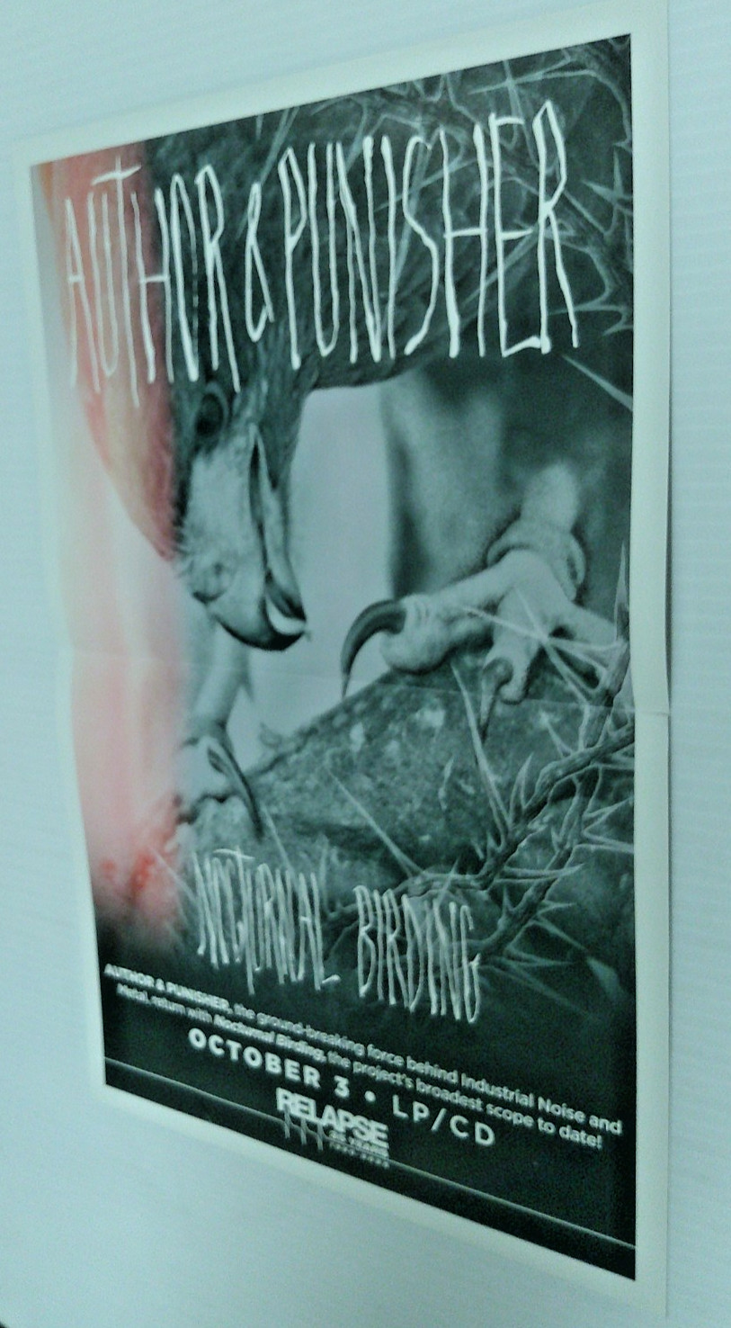 Poster – Primitive Man w/ Author & Punisher nocturnal birding observance 9