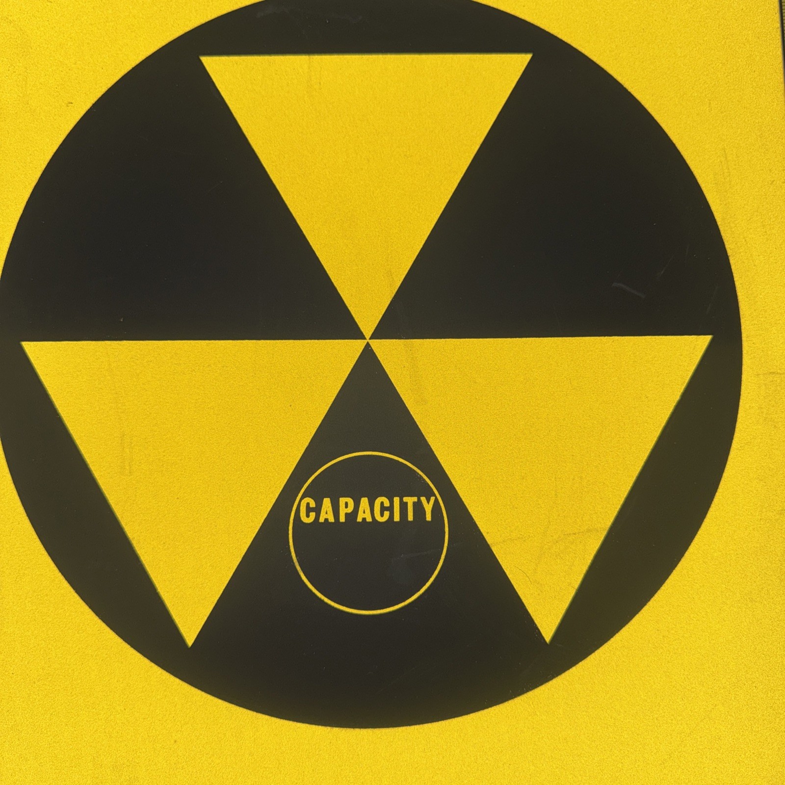 Vintage Fallout Shelter Sign Steel 20″x14″ 50s 60s Atomic Bomb metal New