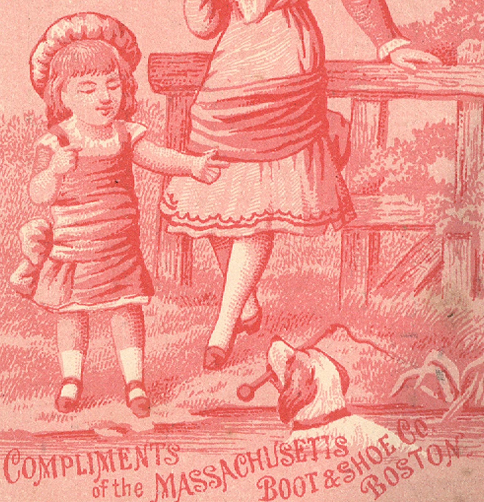 BOSTON TRADE CARD, MASSACHUSETTS BOOTS & SHOES CO. at 12 & 14 TREMONT ROW K672