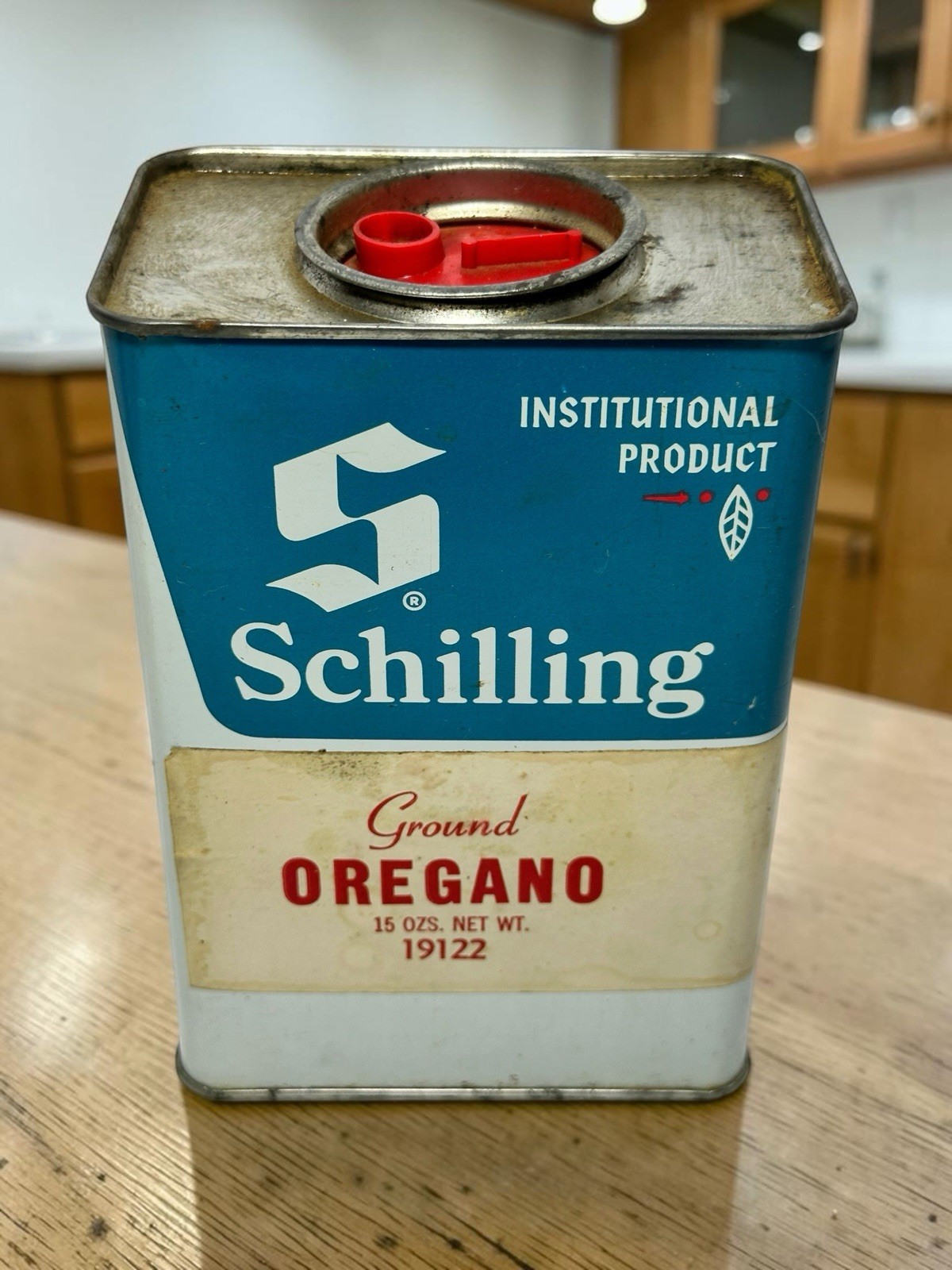Vintage Rare Schilling Institutional Product Spice Tins 6 Lot 1970’s USA *Box#1