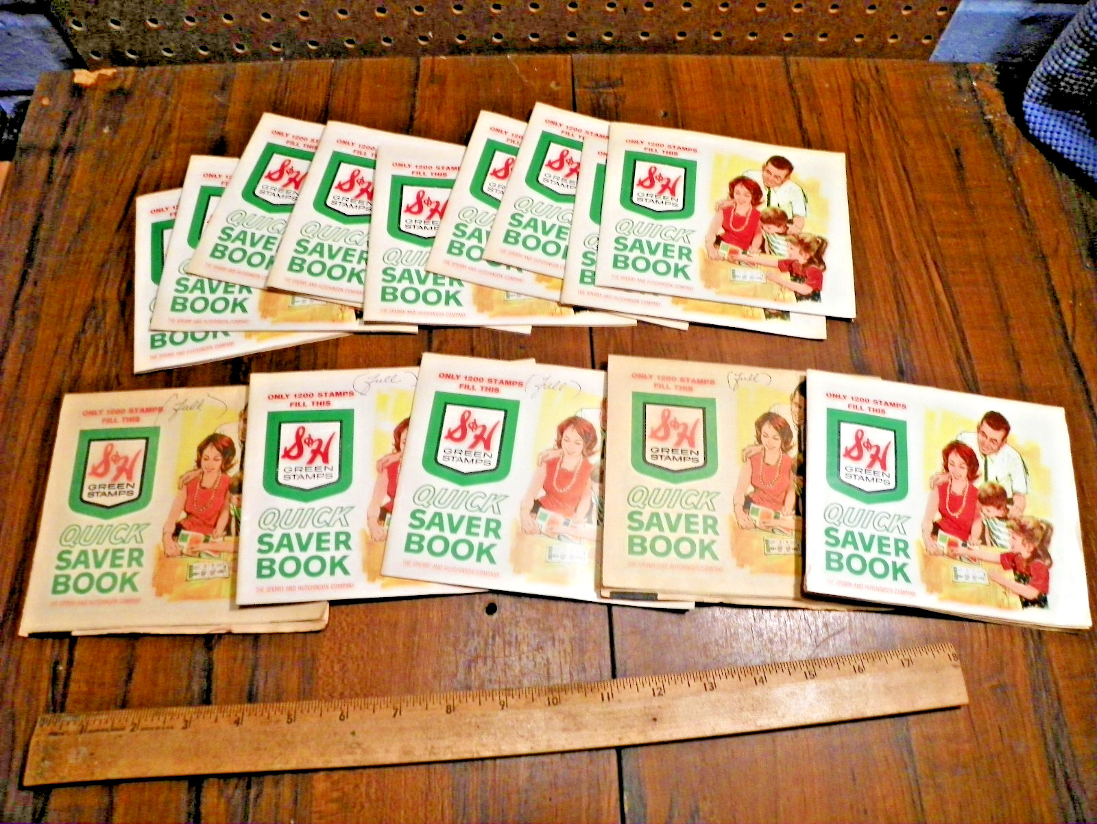 Vintage S&H GREEN STAMPS Premium Redemption Books; Only a Few Stamps