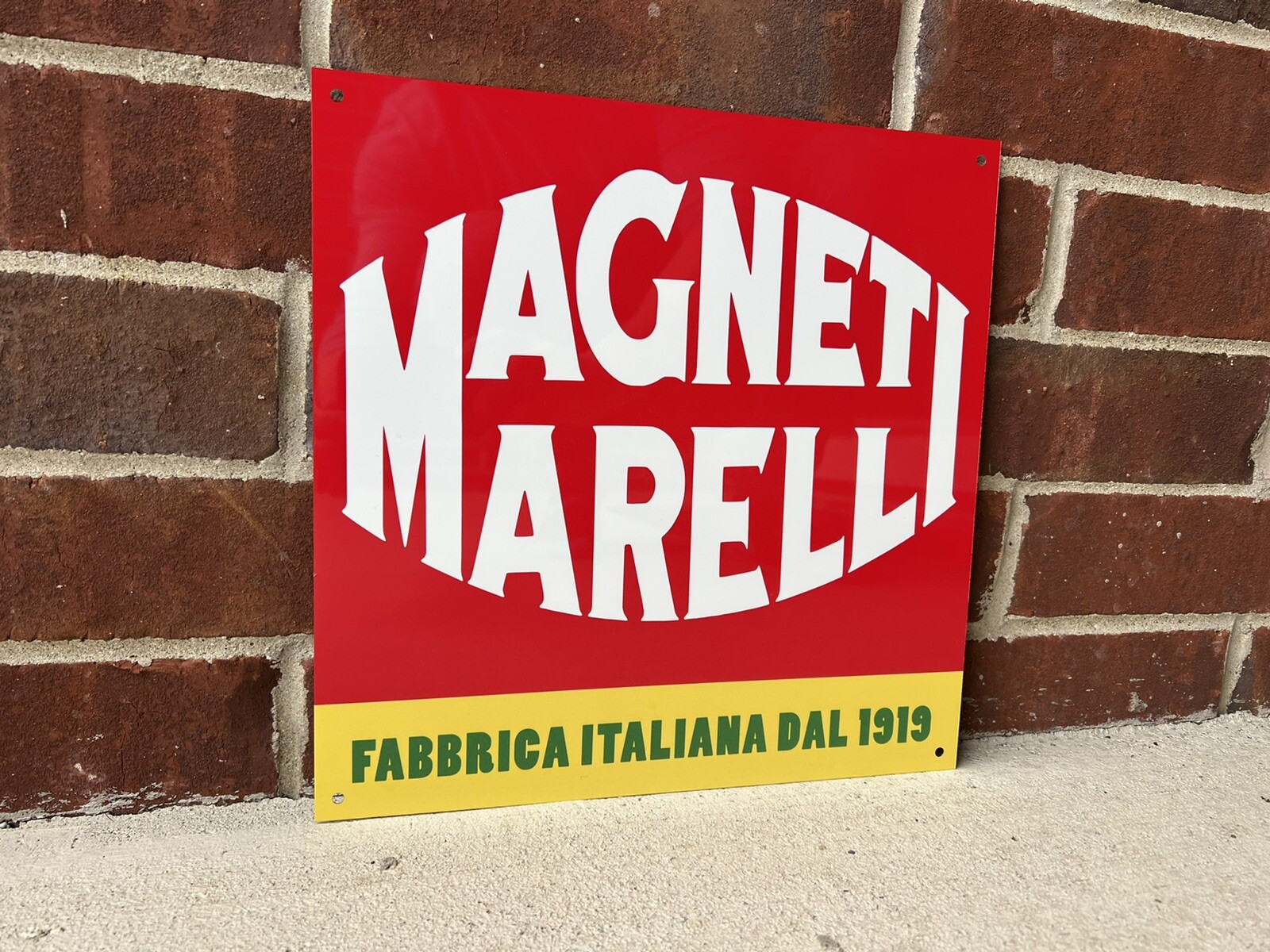 Italian parts fiat, lancia, Alfa Romeo, Mopar metal RED sign