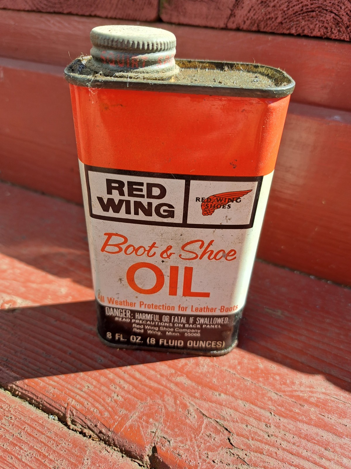 Vintage Red Wing Boot & Shoe Polish Can
