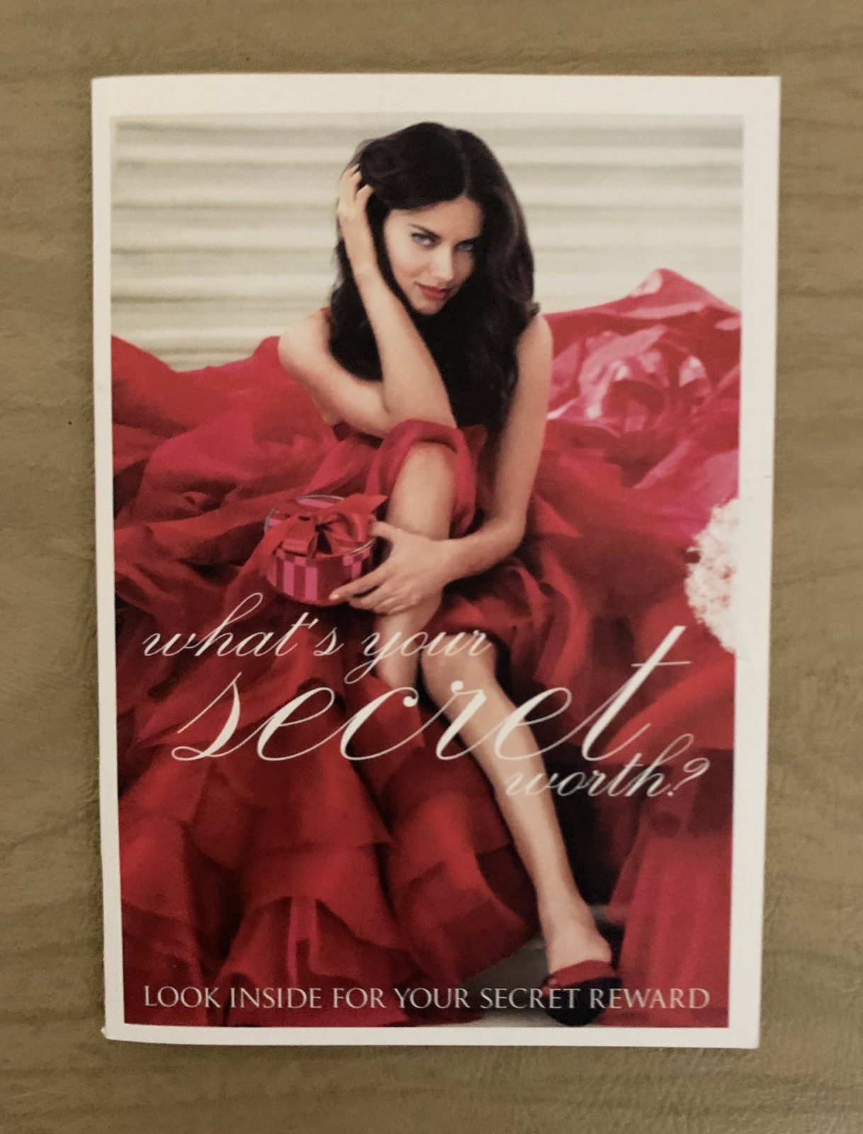 Victoria’s Secret 2008 Secret Reward Discount Card Folder Adriana Miranda Heidi
