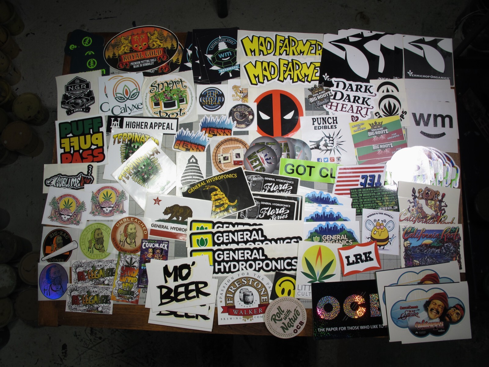 vtg 1990s 2000s 2010s Hemp Vape Weed sticker collection of 120 pc+
