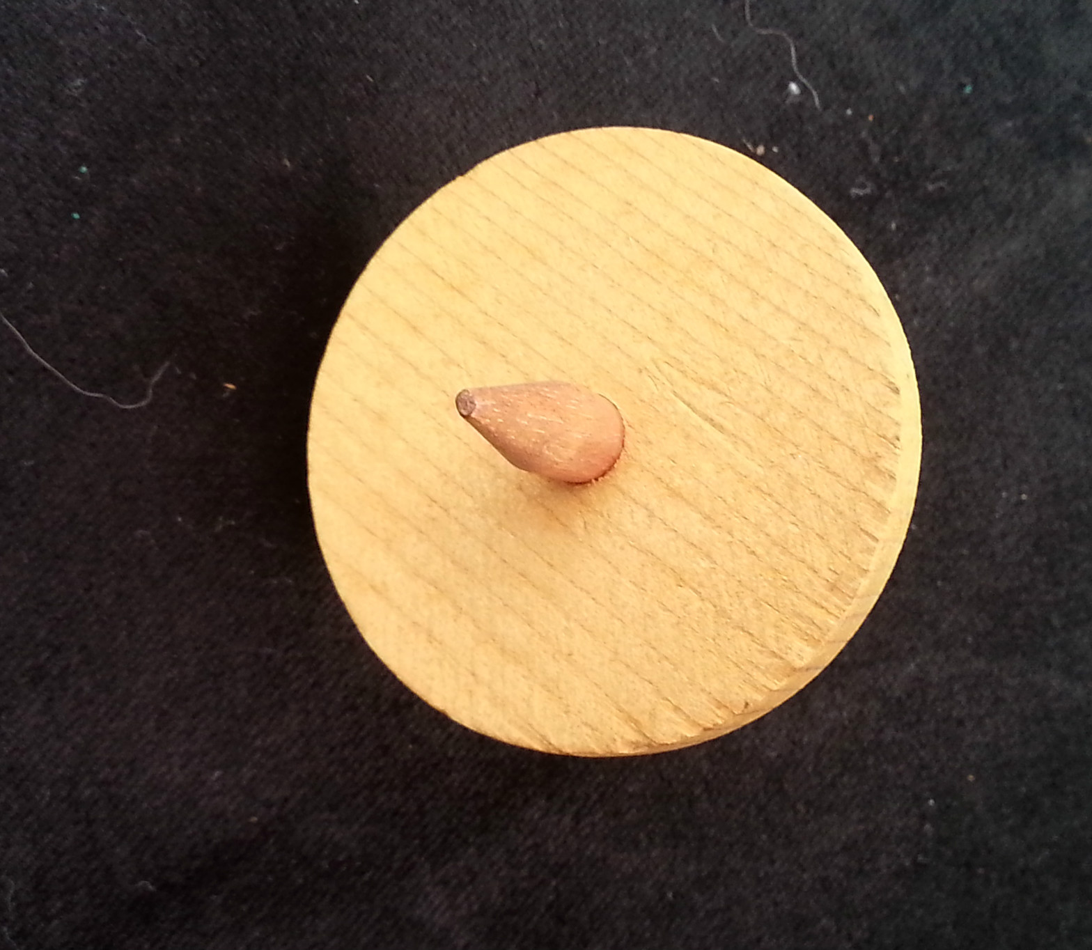 Old Advertising Promotional Premium WOOD Spinning Toy Top Earl & Henry Burg