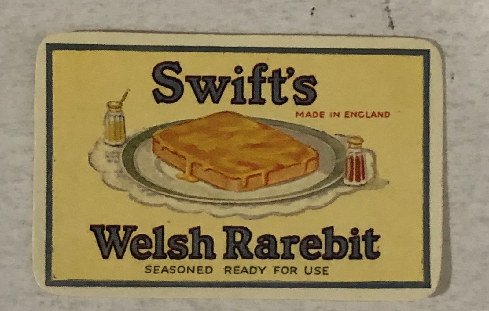 Swift’s Welsh Rarebit Cheese Vintage Label Ephemera