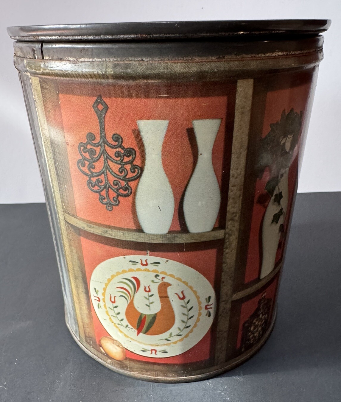 Proctor & Gamble FLUFFO Golden Fresh Shortening Tin With Lid
