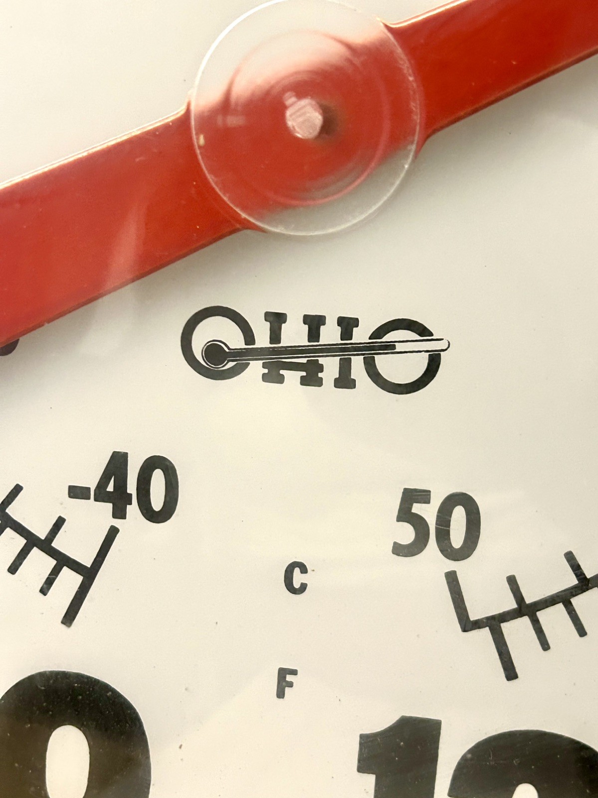 Ohio Original Jumbo Dial Thermometer 18” Made in USA Vintage Rare