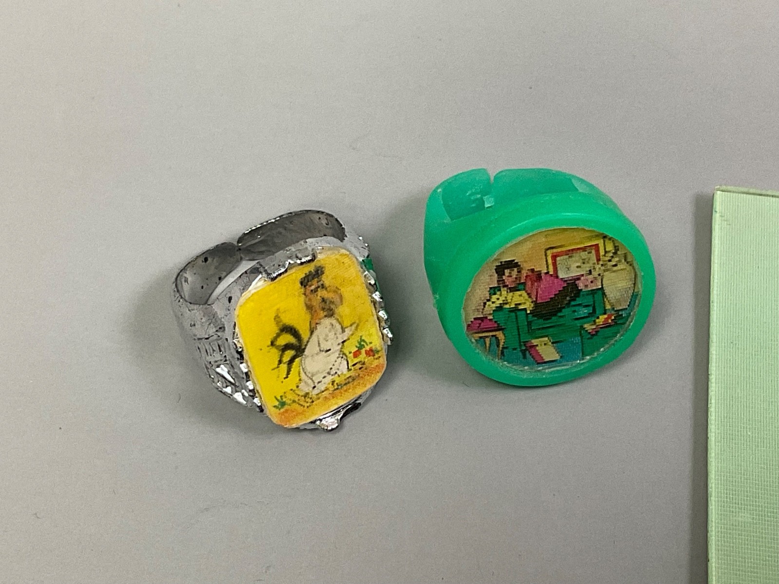 Lot 5 Vintage Vari-Vue Flicker Rings w/ Card Flickers “The Dog House” Seattle