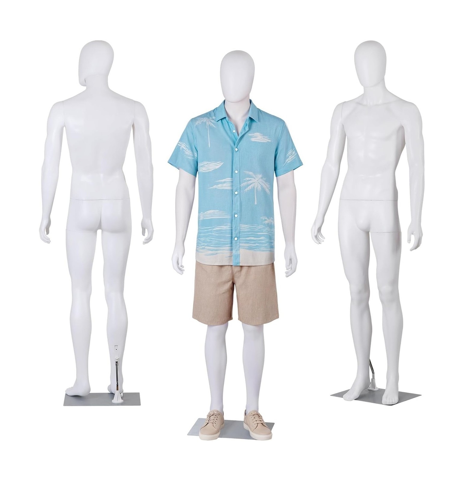 Male Mannequin Full Body with Adjustable Head, Flexible Limbs 73″ Detachable …