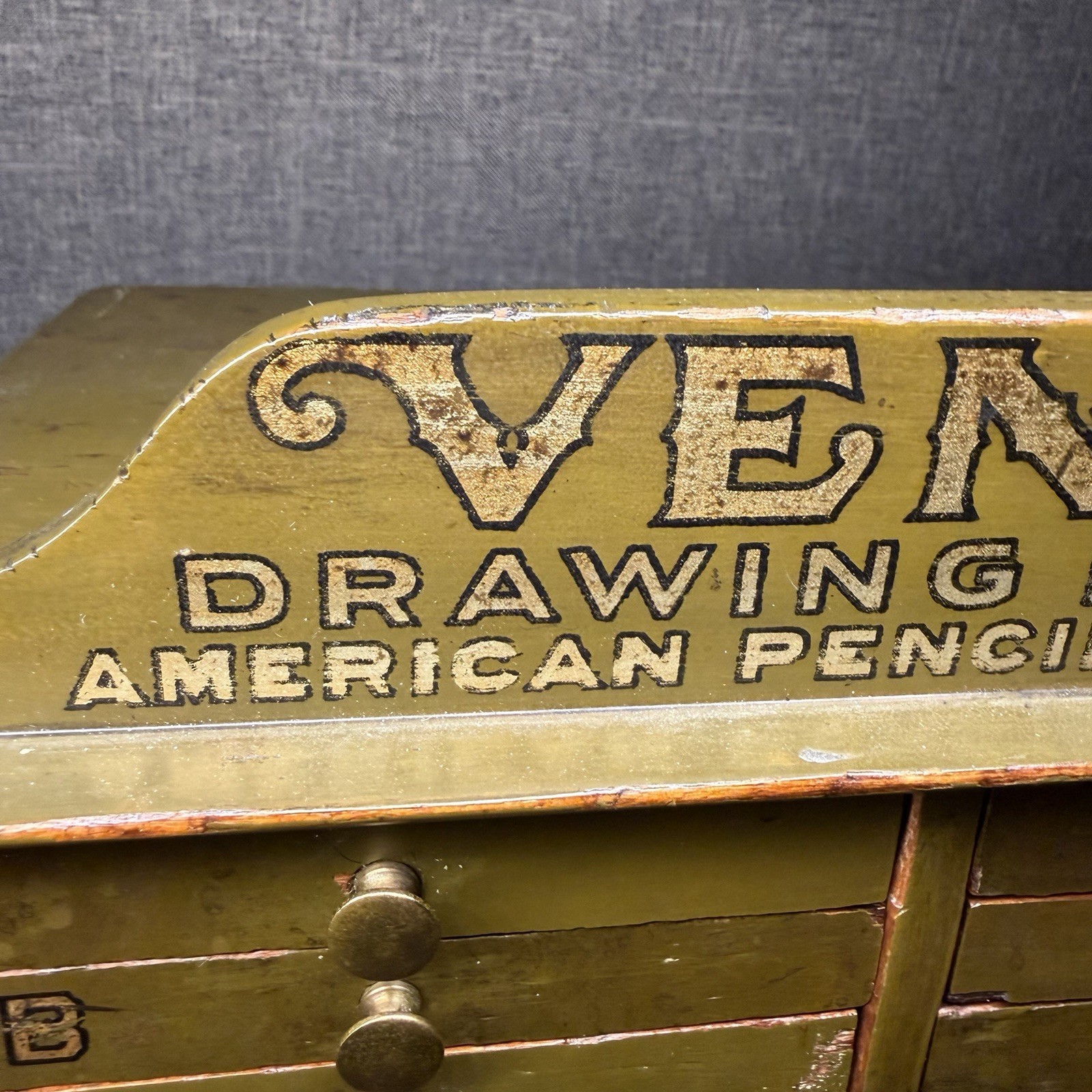 RARE Venus Drawing Pencils American Pencil Co. NY Cabinet Counter Store Display