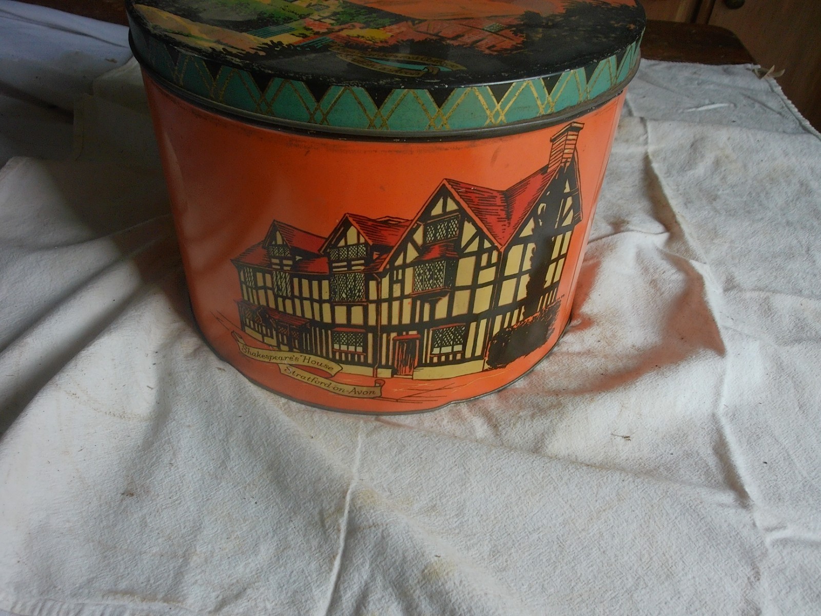 Vintage Empty Large Candy Tin Can Riley’s Toffee rolls Only 1 on eBay! 26-30