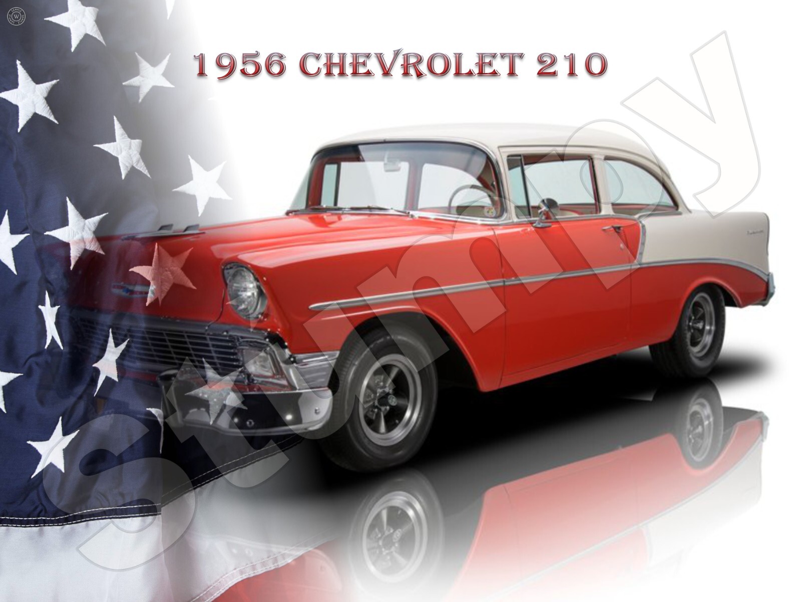 1956 Chevrolet 210 Metal Sign 9″ x 12″ or 12″ x 16″