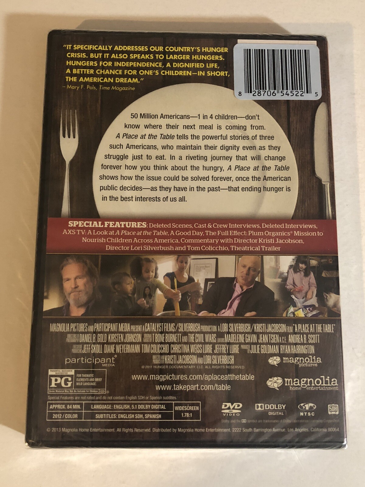 A Place At The Table Documentary dvd Sealed New Old Stock