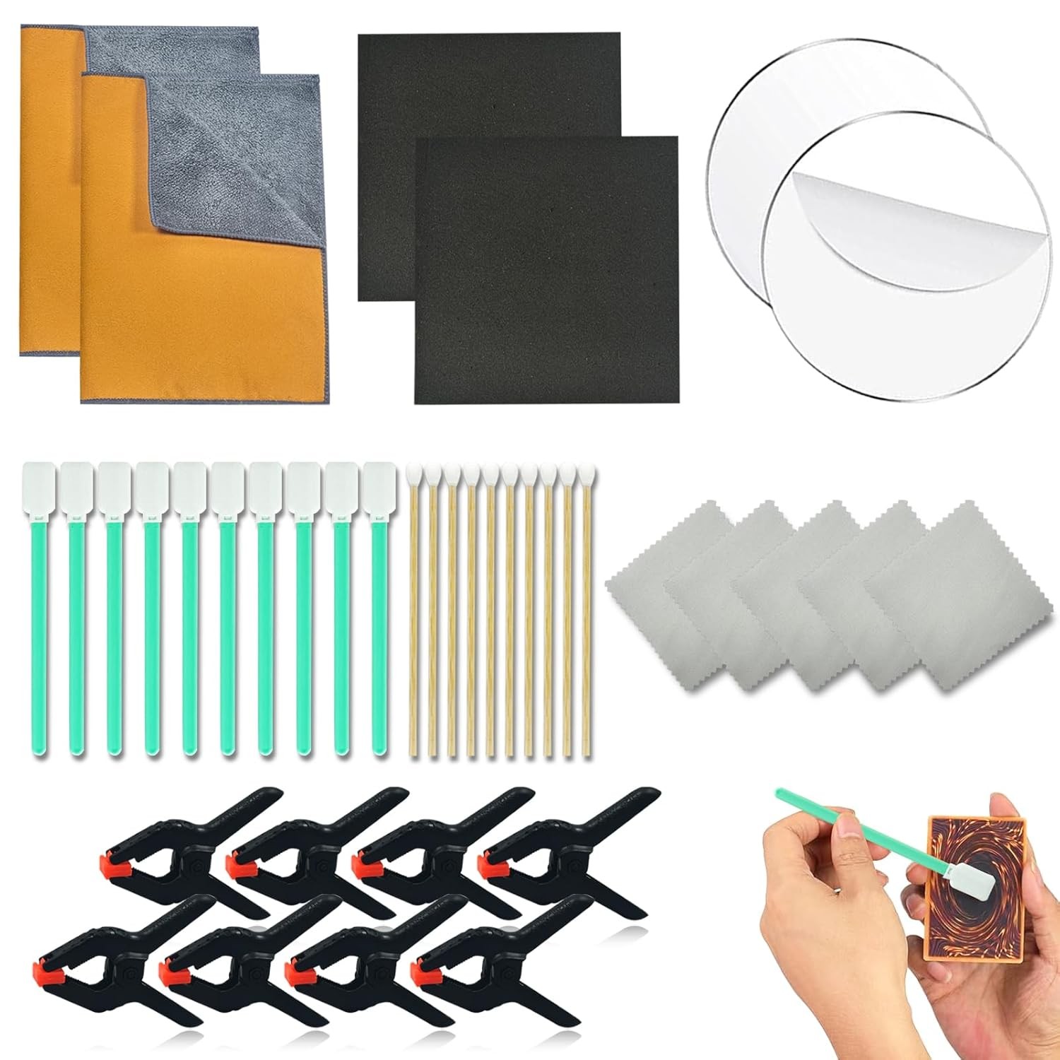 Card Cleaning Kit Trading Card Cleaner Sports Card Flattening Kit Supplies