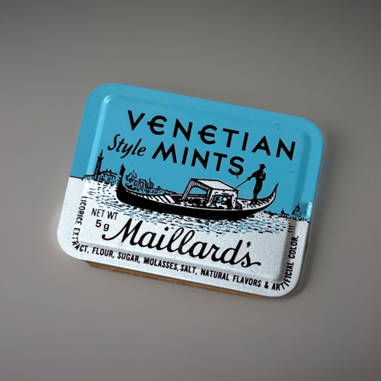 Vintage Advertising Tin Maillard’s Venetian Style Mints Gondola Bethlehem, PA