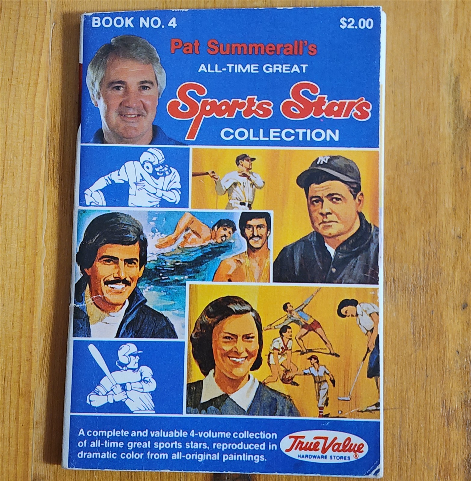 1981 PAT SUMMERALL’S SPORTS STAR COLLECTION BOOKLET TRUE VALUE 3.75″ X 5.5″