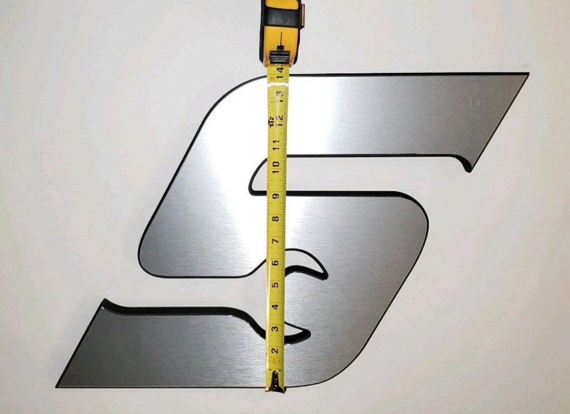 Snap on tools “S” Logo Wall Hanging SILVER 14″ X 20″ NEW !!!!!!