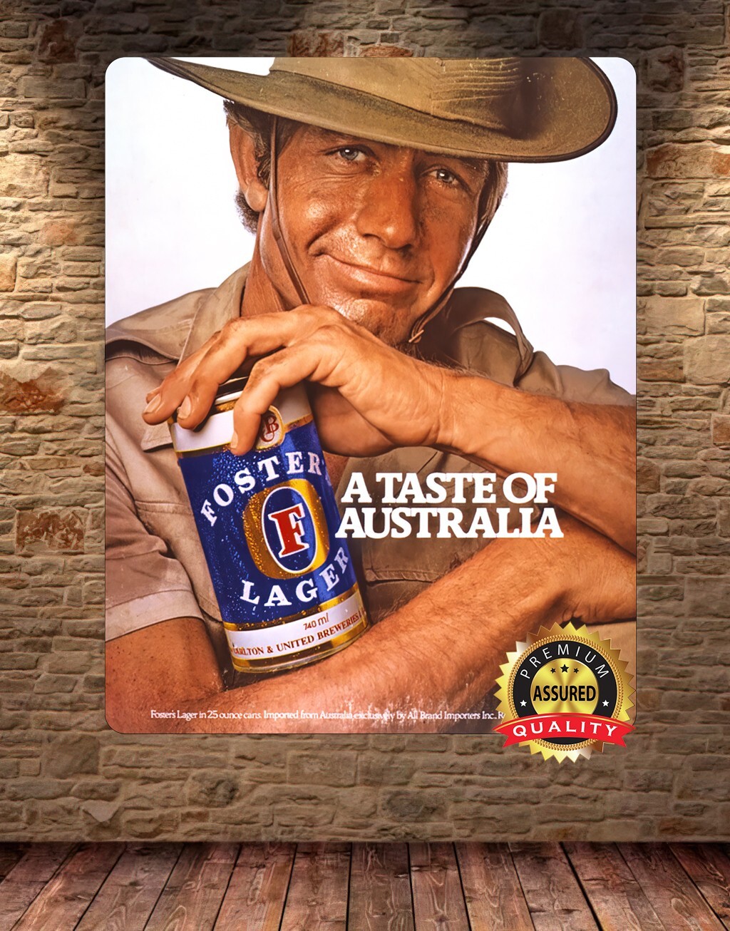 Foster’s Lager – Aussie Metal Beer Sign 11 x 14