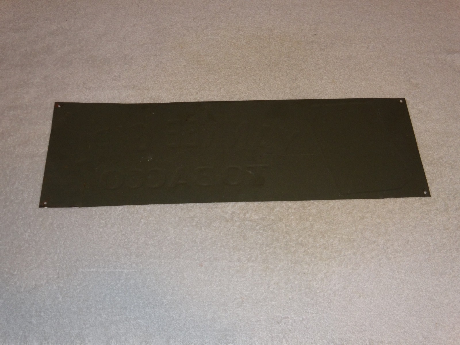 VINTAGE YANKEE GIRL TOBACCO UNION MADE SCRAP 20″ METAL CHEWING GASOLINE OIL SIGN