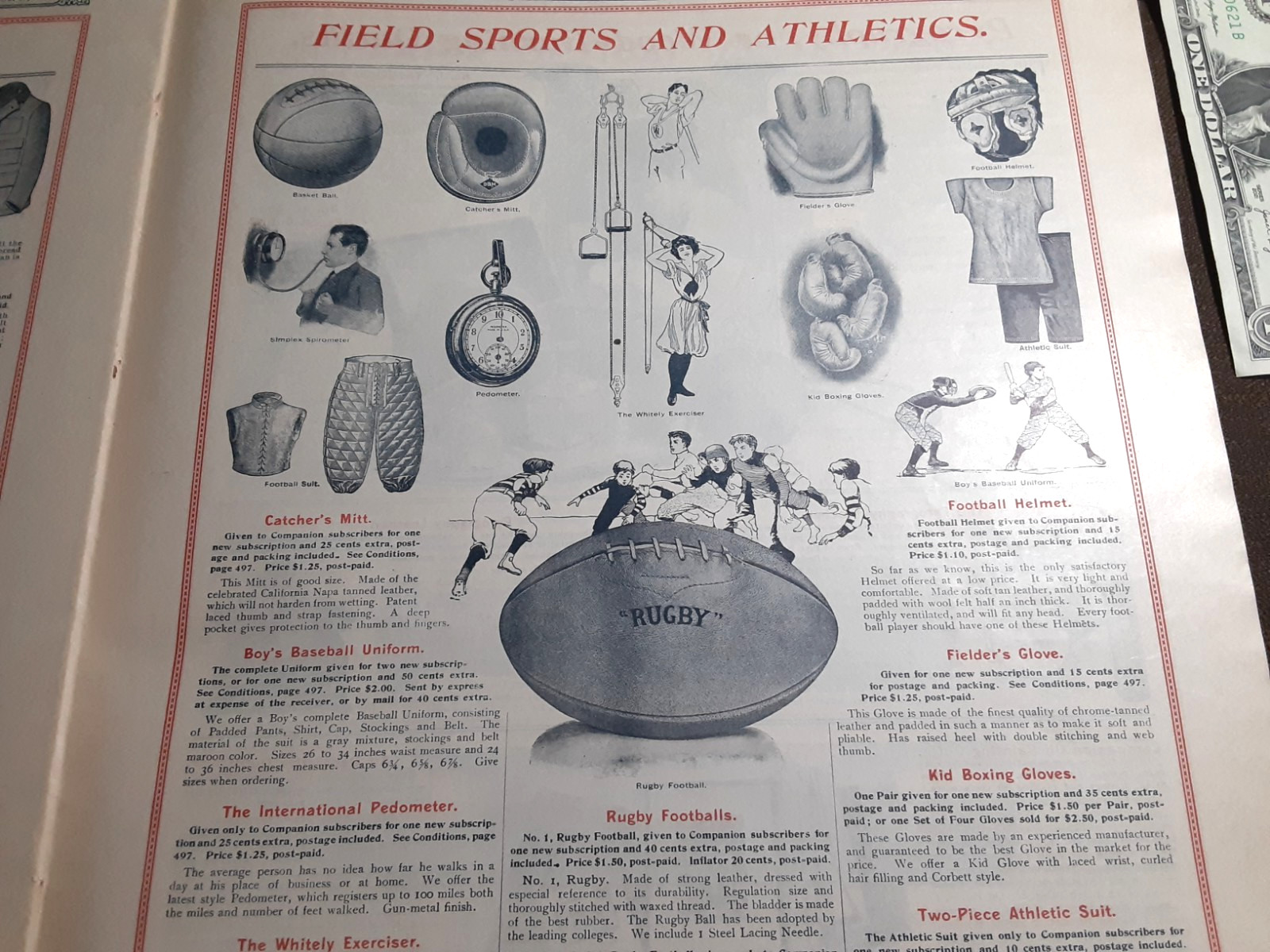 1905 YOUTH’S COMPANION Subscription CATALOG~Toys/Trains~ROSEBUD DOLL~Golfette