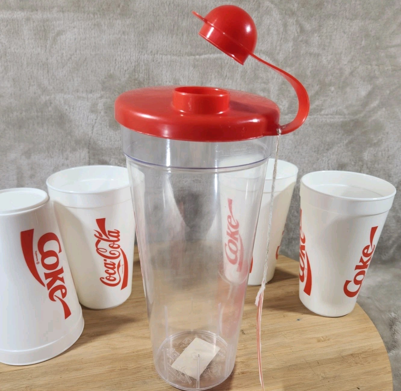 Coca Cola Service Set Pitcher 1 L 4 Cups 0.33 L Plastic Euros Products