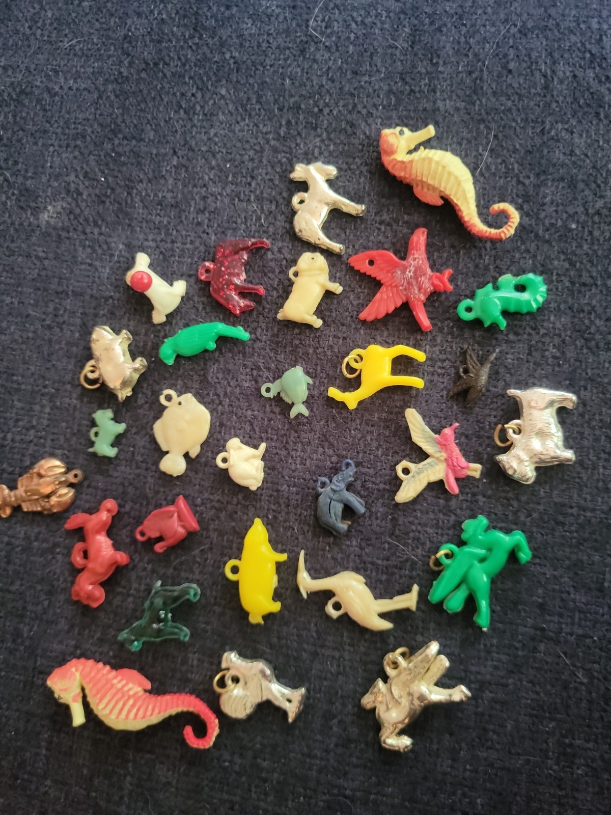 Vintage Lot of 27 Cracker Jack Gumball Machine Animal Mini Prizes Assorted Toys