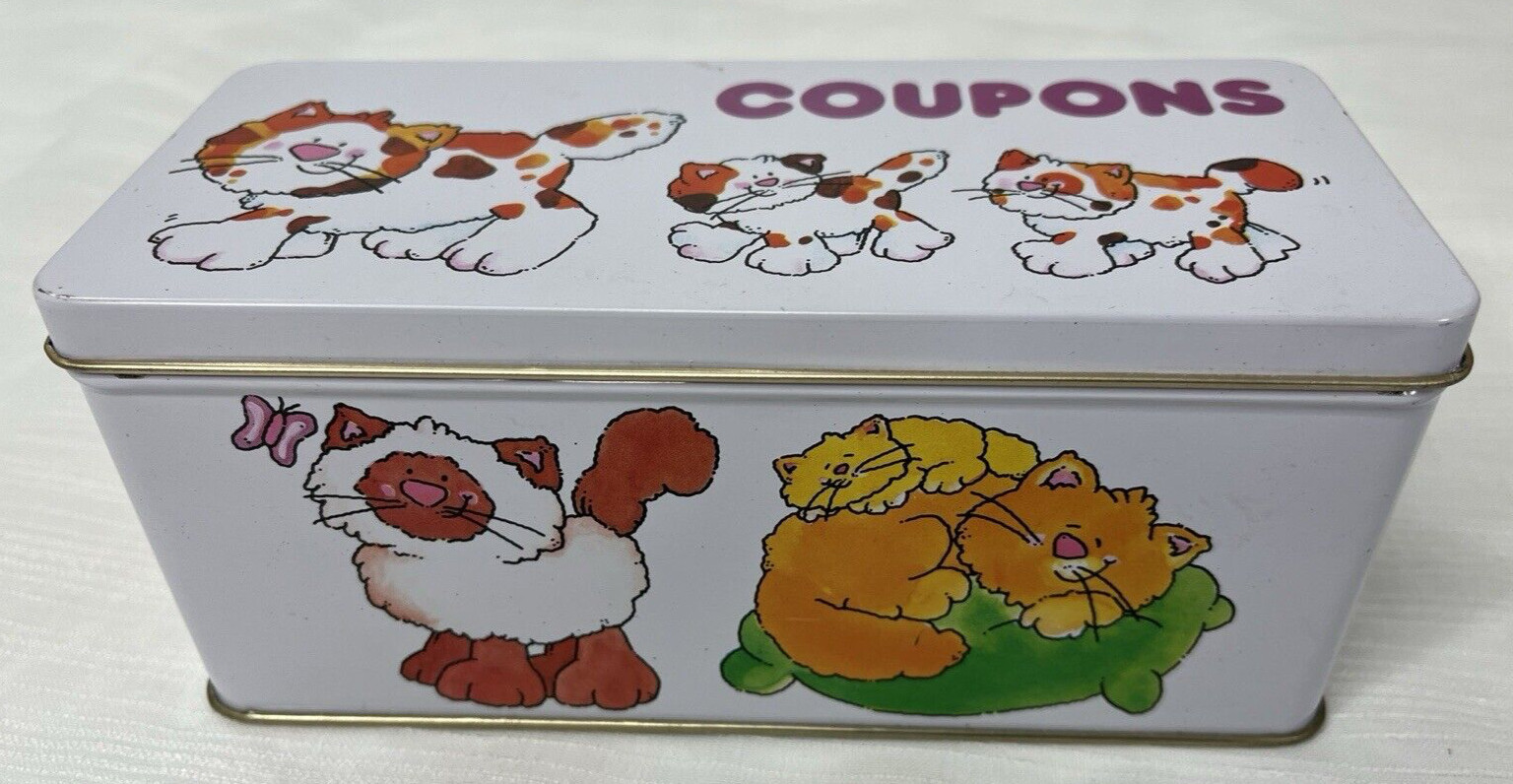 Funny Felines Coupons Tin Current Inc Hong Kong 1989